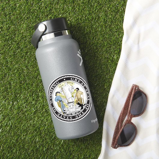 Wyoming großes Siegel Aufkleber (HydroFlask Insitu)