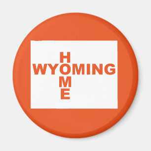 Wyoming Heimweg-von-Staat-Kühlschrankmagnet Magnet