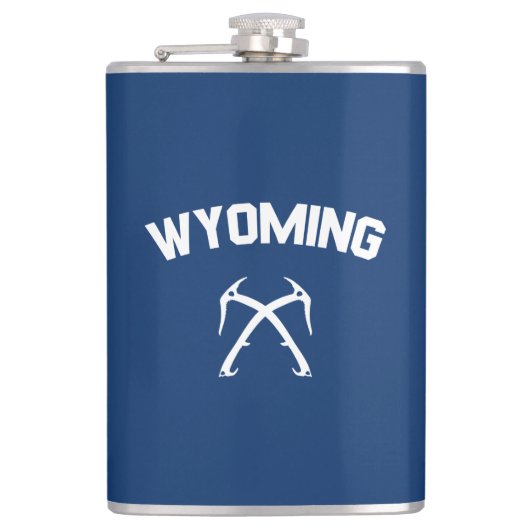 Wyoming Ice Climbing Flachmann (Vorderseite)