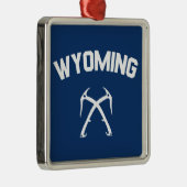 Wyoming Ice Climbing Ornament Aus Metall (Rechts)