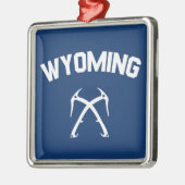 Wyoming Ice Climbing Ornament Aus Metall (Links)