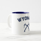 Wyoming Ice Climbing Zweifarbige Tasse (Vorderseite Links)