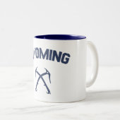 Wyoming Ice Climbing Zweifarbige Tasse (VorderseiteRechts)