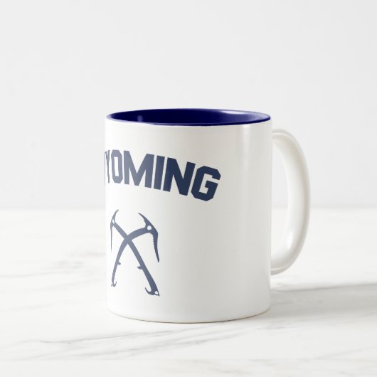 Wyoming Ice Climbing Zweifarbige Tasse (VorderseiteRechts)