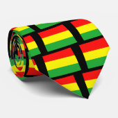 Wyoming in Rasta Colors Krawatte (Gerollt)
