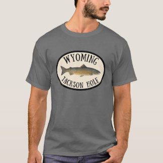 Wyoming Jackson Hole Trout Fly Fishing Nature Outd T-Shirt