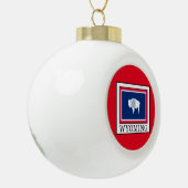 Wyoming Keramik Kugel-Ornament (Links)