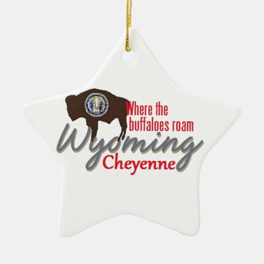 WYOMING KERAMIKORNAMENT (Vorne)