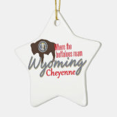 WYOMING KERAMIKORNAMENT (Links)