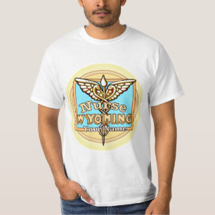 Wyoming Krankenschwester Caduceus T-Shirt