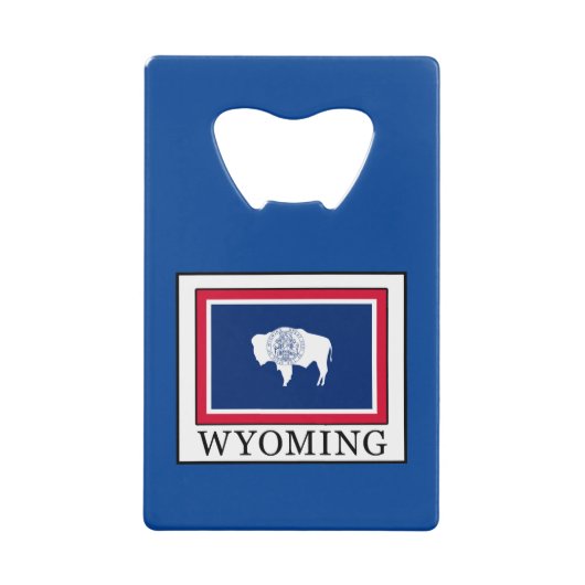 Wyoming Kreditkarten Flaschenöffner (Vorderseite)