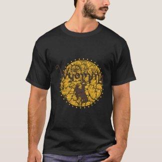 Wyoming Kuh Blumenkreis T-Shirt