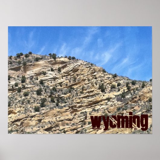 Wyoming-landschaftliches Felsposter Poster (Vorne)
