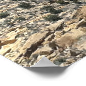 Wyoming-landschaftliches Felsposter Poster (Ecke)