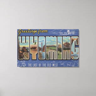 Wyoming (letzt vom alten Westen) Leinwanddruck