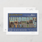 Wyoming (Letzter des alten Westens) Postkarte (Vorne/Hinten)