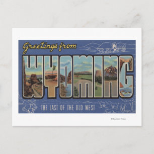 Wyoming (Letzter des alten Westens) Postkarte