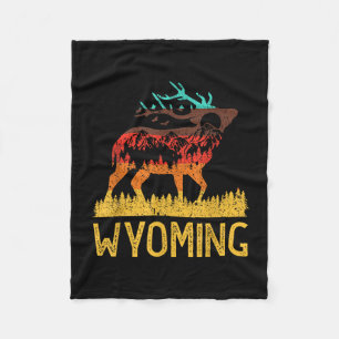 Wyoming - Liebe Natur Vintage Wandern 70er 80er Fleecedecke
