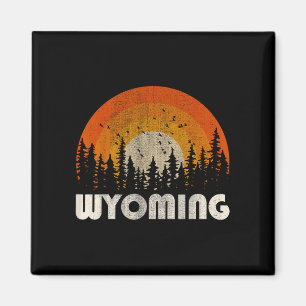 Wyoming - lustige Natur Retro-Wandern 60er 70er 80 Magnet