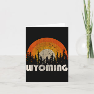 Wyoming - lustige Natur Vintage-Wandern 60er 70er  Karte