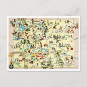 Wyoming lustige Postkarte