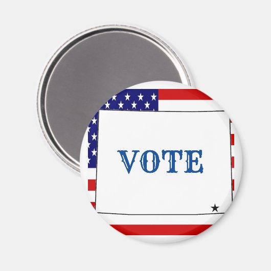 WYOMING MAGNET (Vorderseite/Rückseite)