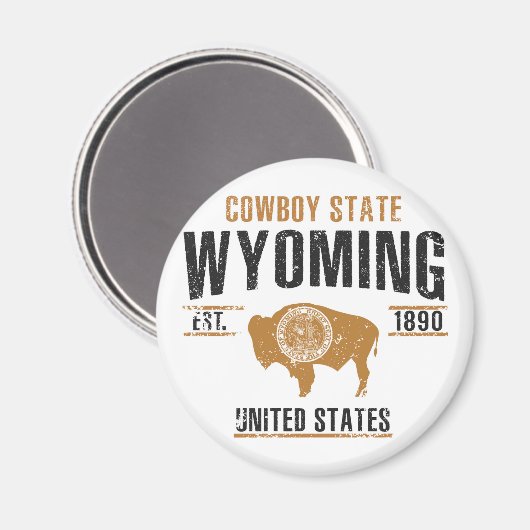 Wyoming Magnet (Vorderseite/Rückseite)