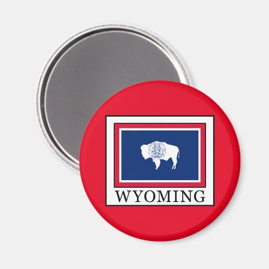 Wyoming Magnet (Vorderseite/Rückseite)