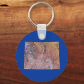 Wyoming Map Schlüsselanhänger (Vorderseite)