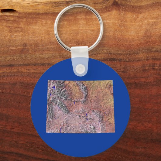 Wyoming Map Schlüsselanhänger (Vorderseite)