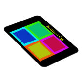 Wyoming Map-Silhouette Magnet (Rechte Seite)