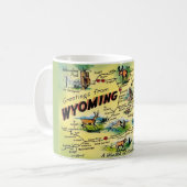 Wyoming Map-Tasse Kaffeetasse (Vorderseite Links)