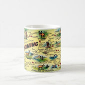 Wyoming Map-Tasse Kaffeetasse (Mittel)