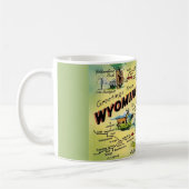 Wyoming Map-Tasse Kaffeetasse (Links)
