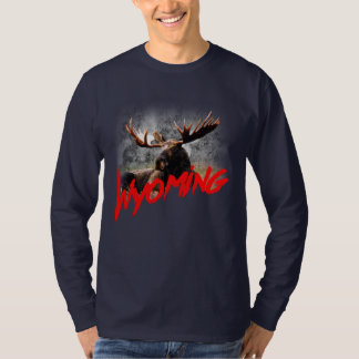 Wyoming mit Elch T-Shirt