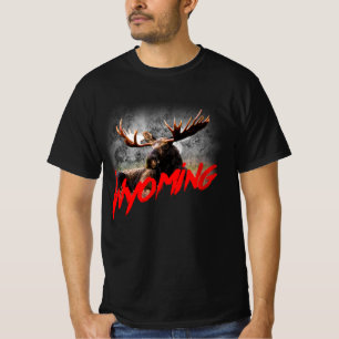 Wyoming mit Elch T-Shirt