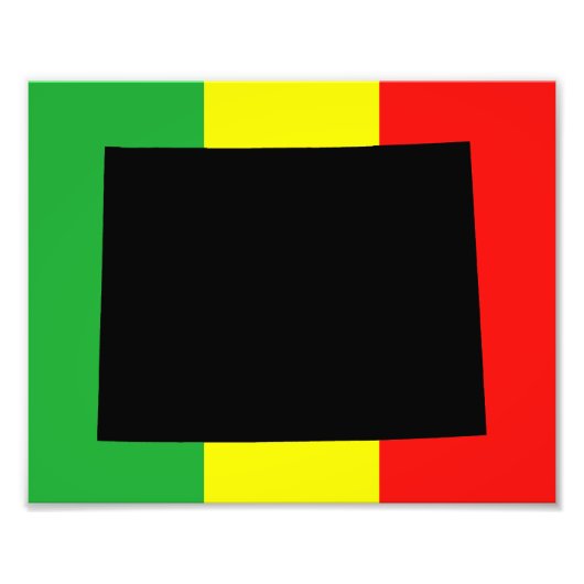 Wyoming mit Rasta Colors Fotodruck (Vorne)