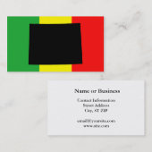 Wyoming mit Rasta Colors Visitenkarte (Vorne/Hinten)