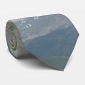 Wyoming Mountain Scene Necktie Krawatte (Gerollt)