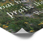 Wyoming Mountains Lob Christlich Poster (Ecke)