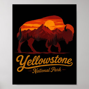 Wyoming Mountains Nationalpark Poster