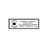 Wyoming Notary Public Self Inking Rubber Briefmark Permastempel (Design)
