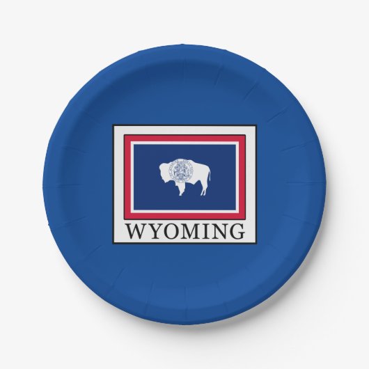 Wyoming Pappteller (Vorderseite)
