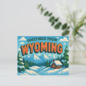 WYOMING Postcard Postkarte (Stehend Vorderseite)