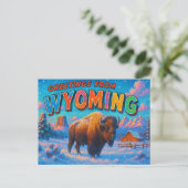 WYOMING Postcard Postkarte (Stehend Vorderseite)
