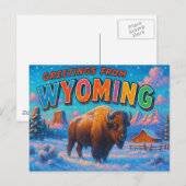 WYOMING Postcard Postkarte (Vorne/Hinten)