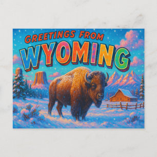 WYOMING Postcard Postkarte