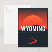 Wyoming Postcard Postkarte (Vorne/Hinten)