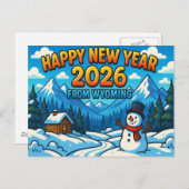 WYOMING Postcard Postkarte (Vorne/Hinten)