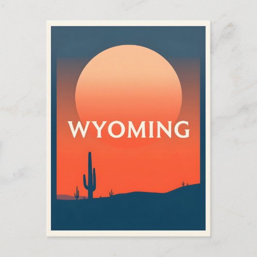 Wyoming Postcard Postkarte (Vorderseite)